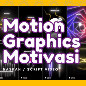 Paket Tutorial Video Motivation Motion Graphics - Tiktok Reels Shorts