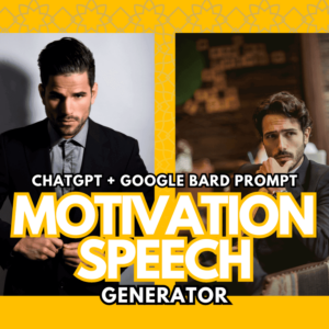 Motivation Speech Generator | Prompt ChatGPT Feat 75 Topik Siap Pakai