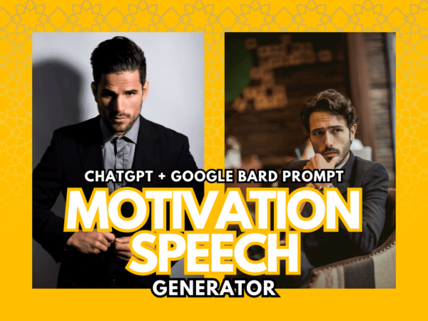 Motivation Speech Generator | Prompt ChatGPT Feat 75 Topik Siap Pakai