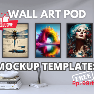65+ Koleksi POD Wall Art Mockup Siap Pakai, Download PSD PSDT JPG PNG (8GB)